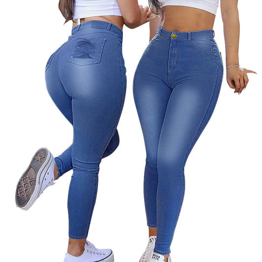 Women's Slim Fit Stretch Denim Pencil Pants