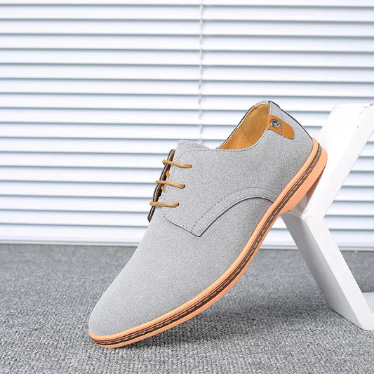 Men's Casual Faux Suede Lace-Up Shoes