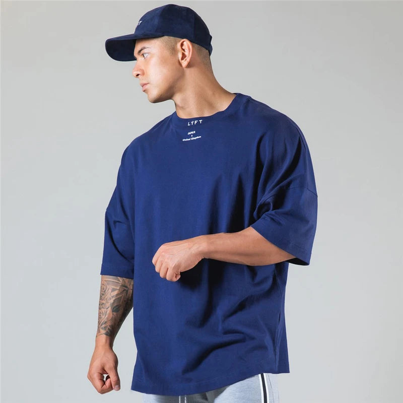 Men's Short Sleeve Cotton Sports T-Shirt - Various Colors