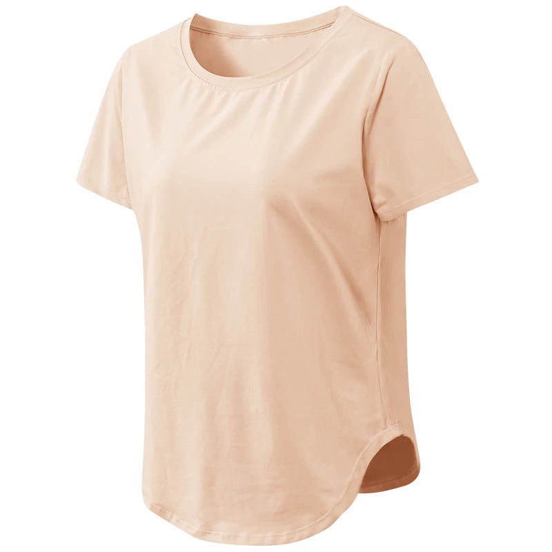 Classic Short Sleeve Tee for Women - Loose Fit Design