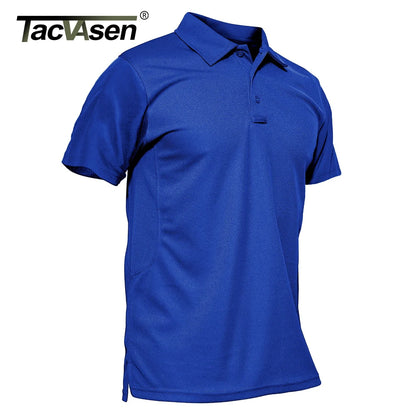 Vibrant Men's Short Sleeve Polo T-Shirt - Quick Dry Fashion Tee