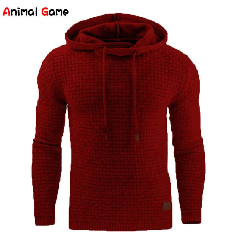 Men's Oversized Casual Hoodie with Zipper - Various Colors