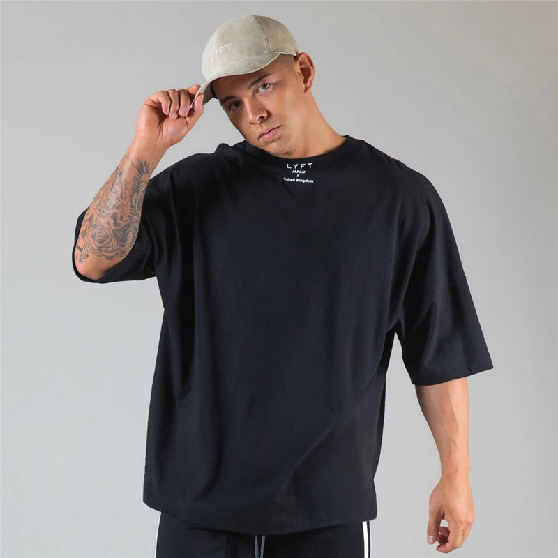 Men's Short Sleeve Cotton Sports T-Shirt - Various Colors