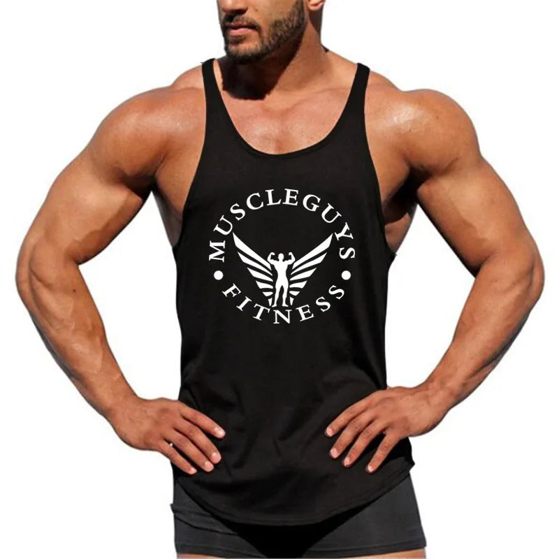 Men's Fitness Tank Top - Sleeveless Bodybuilding Vest