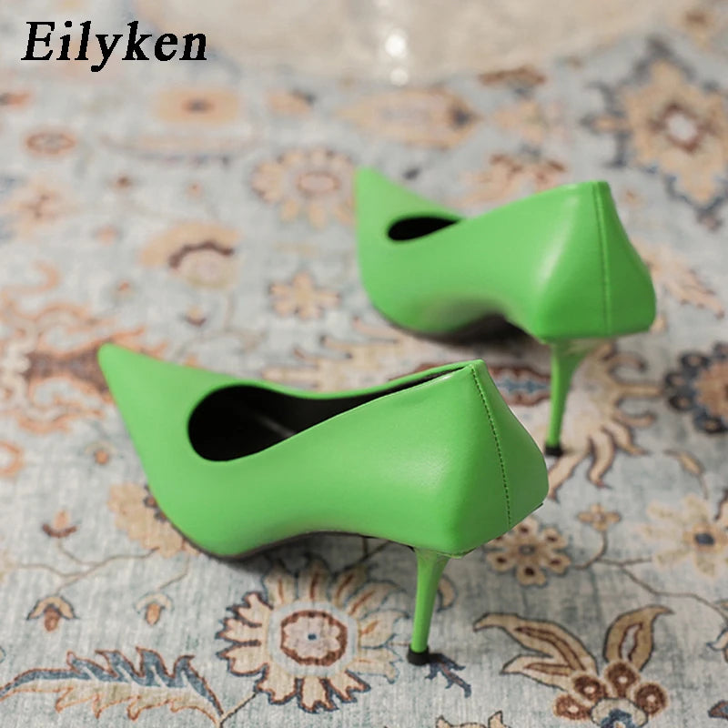 Eiyken Elegant Pointed Toe Slip-On High Heels for Women