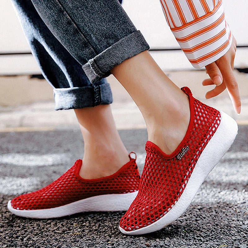 Breathable Mesh Women's Sneakers-Various Colors