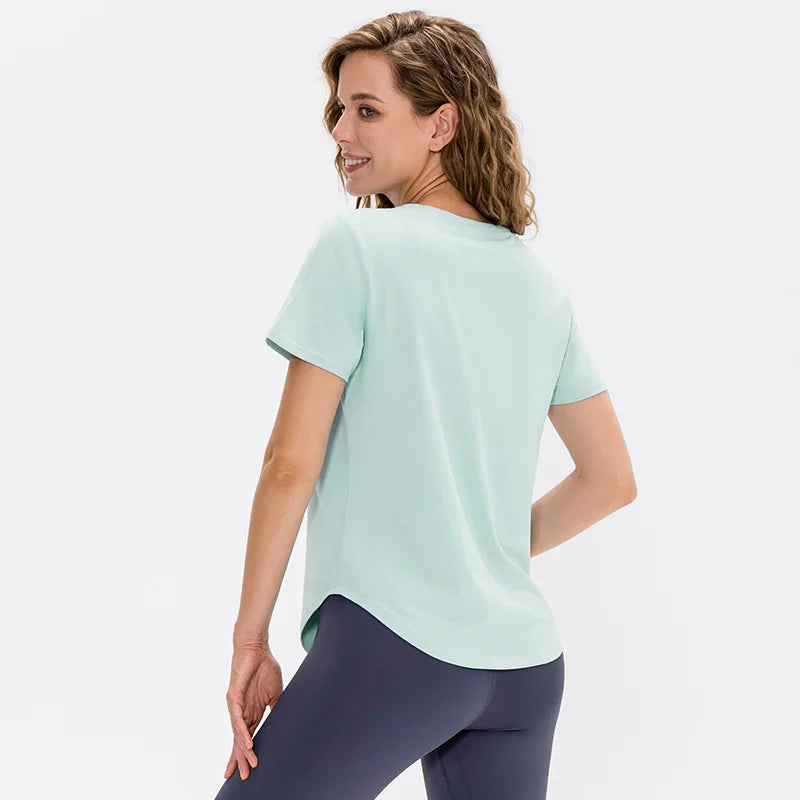 Classic Short Sleeve Tee for Women - Loose Fit Design