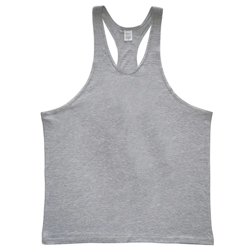 Men's Sleeveless Muscle Tank Top - Cotton Gym Vest