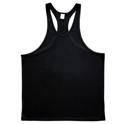 Men's Sleeveless Muscle Tank Top - Cotton Gym Vest