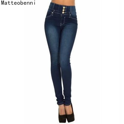 High Waist Stretch Skinny Jeans for Women