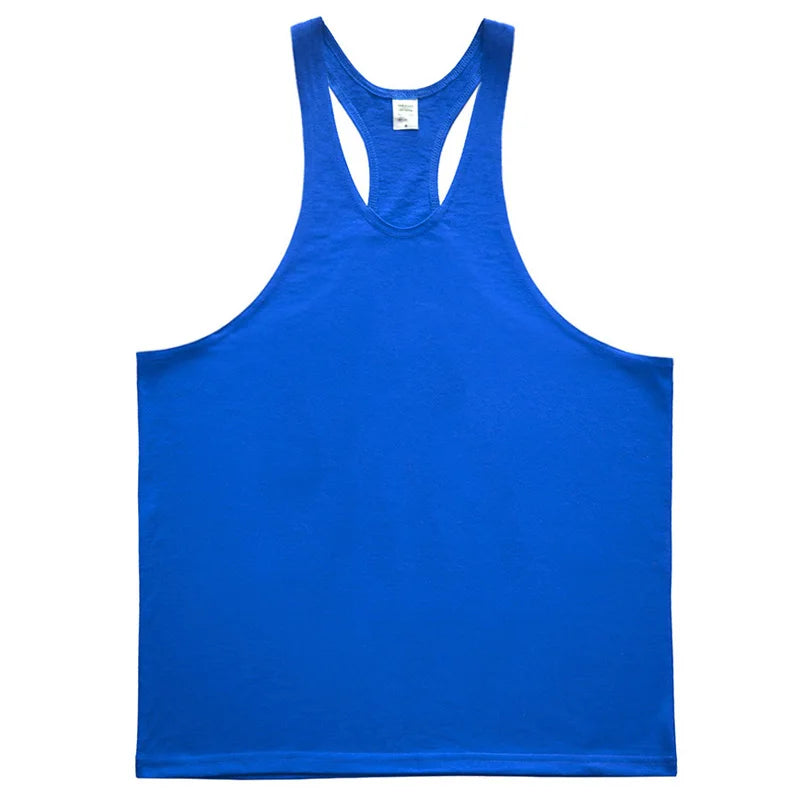 Men's Sleeveless Muscle Tank Top - Cotton Gym Vest