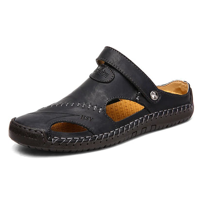 Classic Roman Sandals for Men in Faux Leather