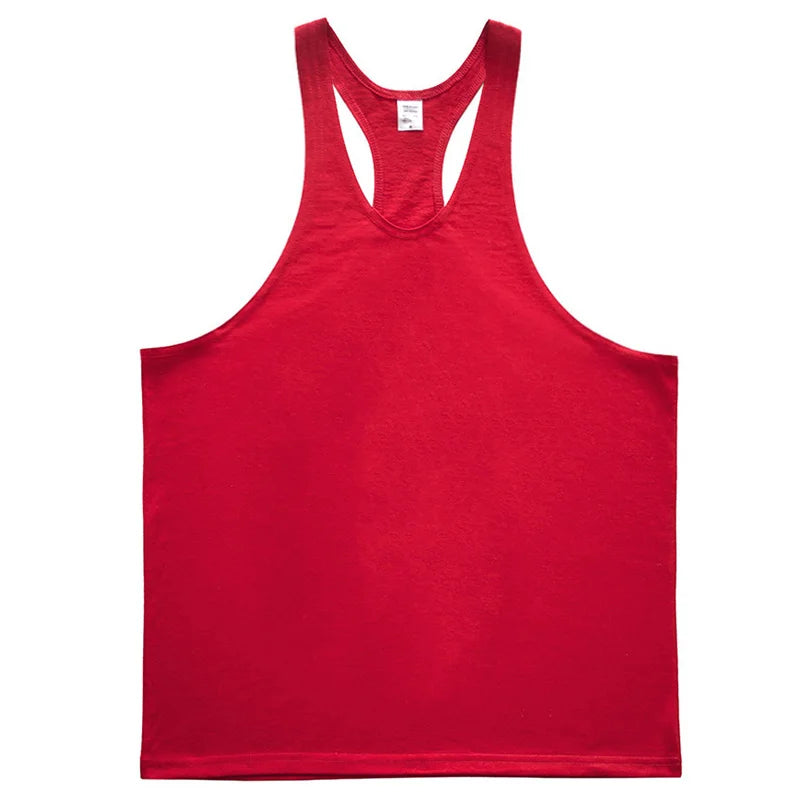 Men's Sleeveless Muscle Tank Top - Cotton Gym Vest