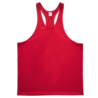 Men's Sleeveless Muscle Tank Top - Cotton Gym Vest