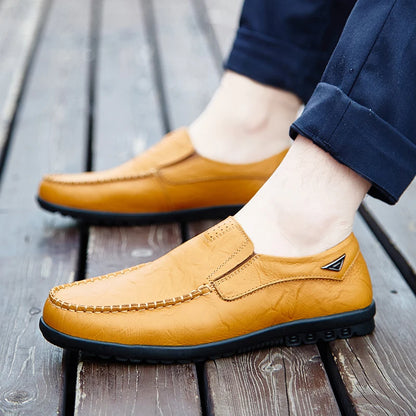 Men's Luxury Genuine Leather Slip-On Shoes