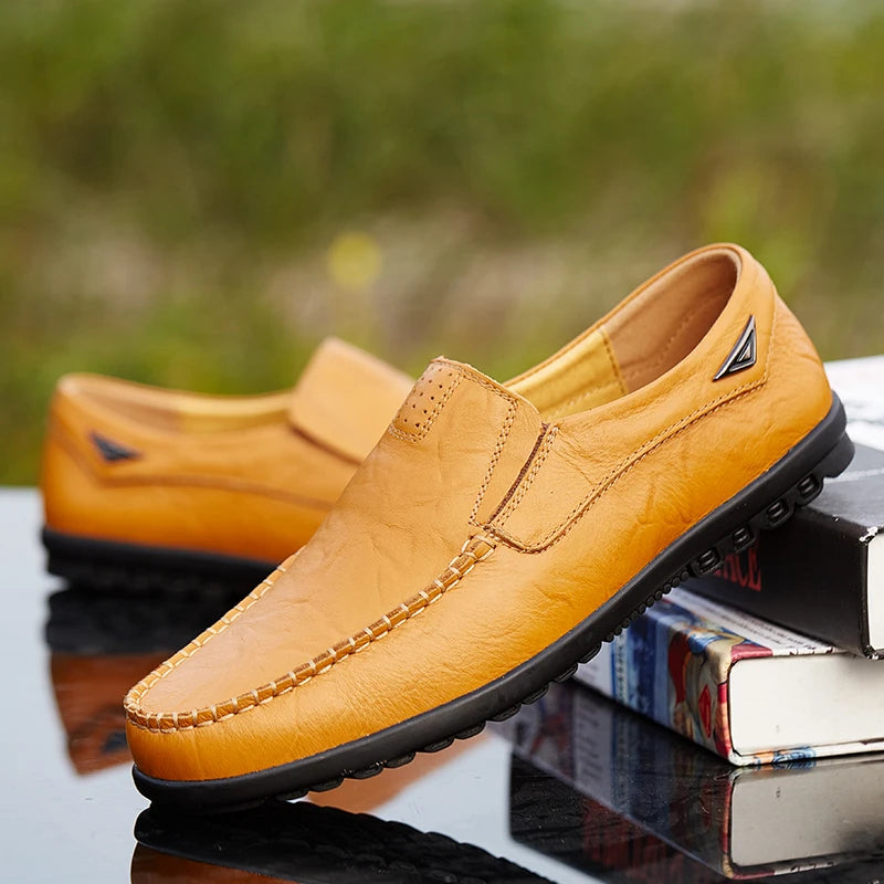 Men's Luxury Genuine Leather Slip-On Shoes