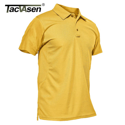 Vibrant Men's Short Sleeve Polo T-Shirt - Quick Dry Fashion Tee