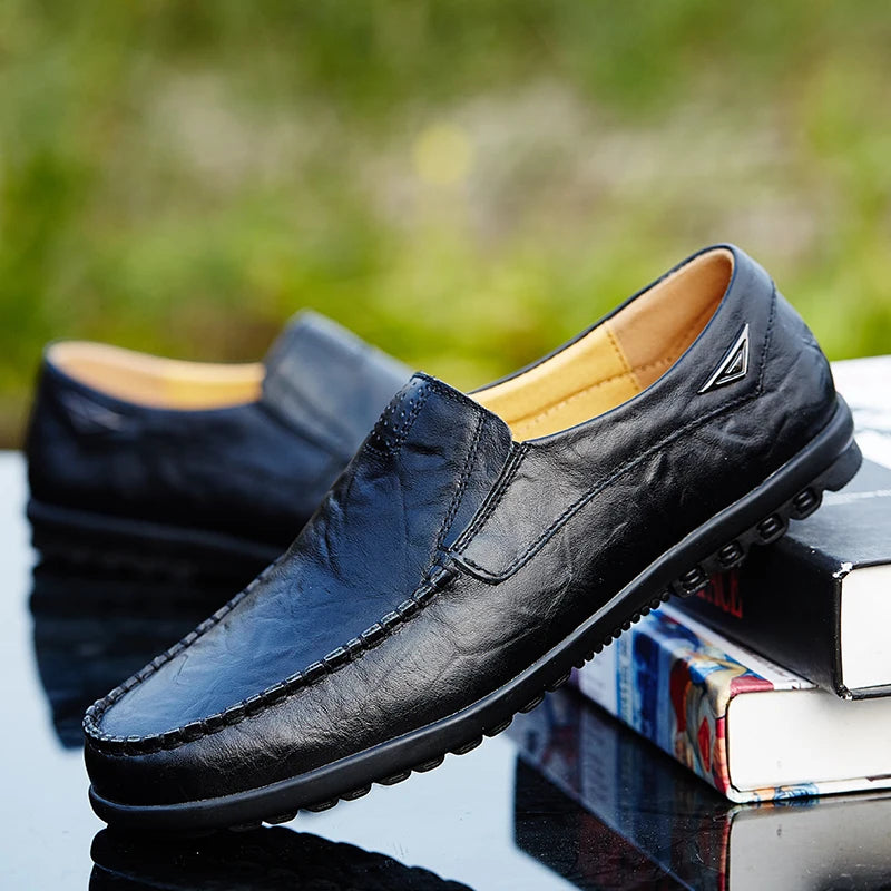 Men's Luxury Genuine Leather Slip-On Shoes