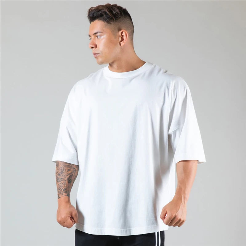 Men's Short Sleeve Cotton Sports T-Shirt - Various Colors