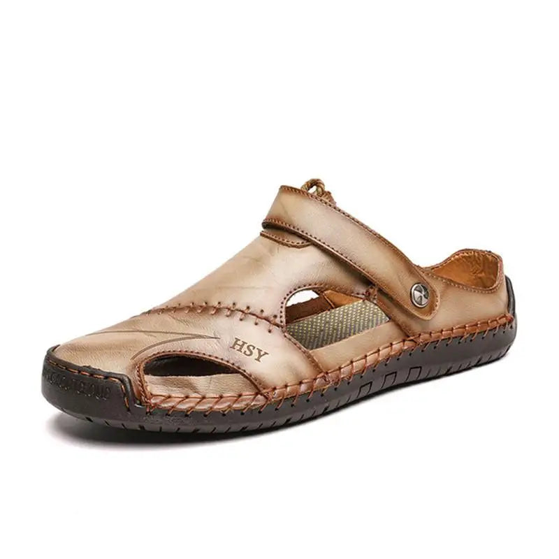 Classic Roman Sandals for Men in Faux Leather