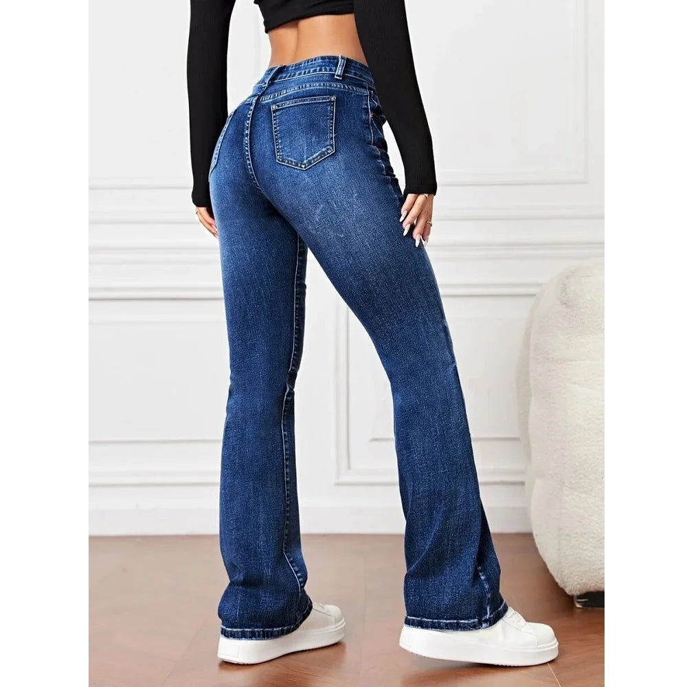 Women's Slim Fit Stretch Denim Jeans - Various Colors