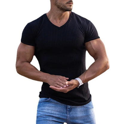 Men's Slim Fit V-Neck T-Shirt