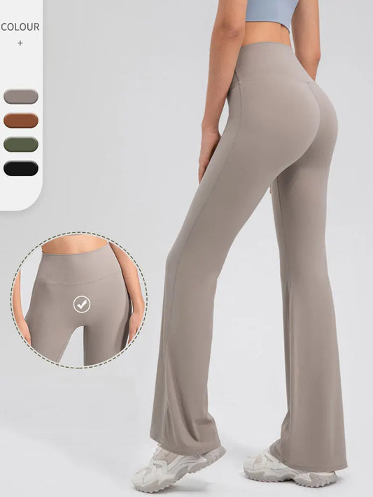 Flared Yoga Pants For Women - Tights with Flare Design