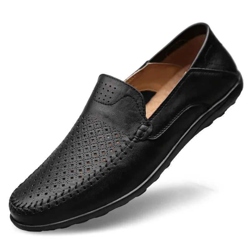 Men's Classic Slip-On Genuine Leather Shoes