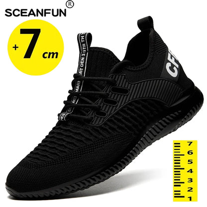 Elevator Sneakers for Men - 7cm Height Increasing Insoles