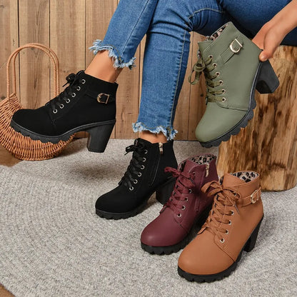 Stylish High Heel Ankle Boots for Women - Various Colors