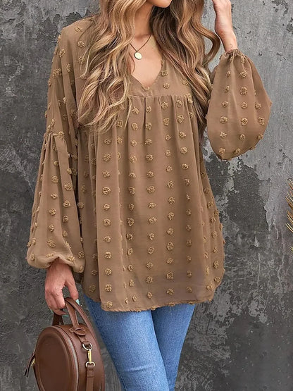 Womens Plus Size Blouse - Loose Fit