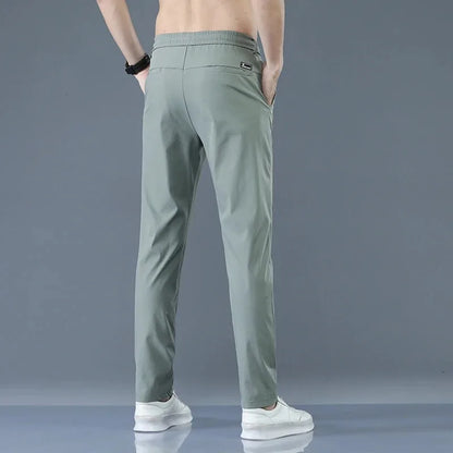 Men's Casual Outdoor Sweatpants - Elastic, Breathable Straight Leg Design