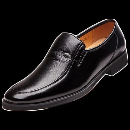 Men's Breathable Slip-On Shoes in Faux Leather