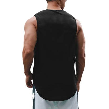 Men's Sleeveless Gym Tank Tops - Quick Dry Mesh, Loose Fit