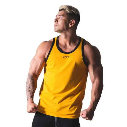 Men's Sleeveless Quick-Dry Stringer Tank Top - Various Colors