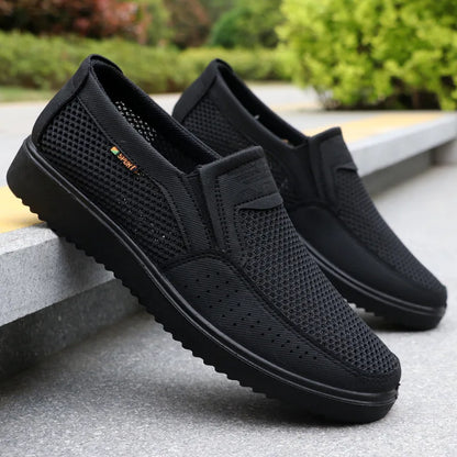 Lightweight Breathable Mesh Casual Shoes for Men - Non-Slip Design