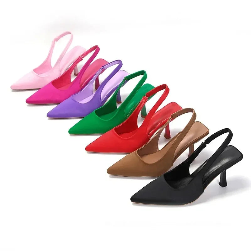 Womens Elegant And Stylish Heels With Backstrap - Various Colors