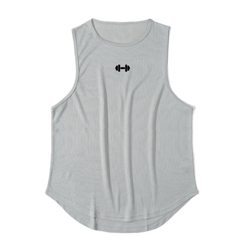 Men's Sleeveless Gym Tank Tops - Quick Dry Mesh, Loose Fit