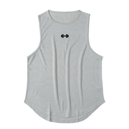 Men's Sleeveless Gym Tank Tops - Quick Dry Mesh, Loose Fit