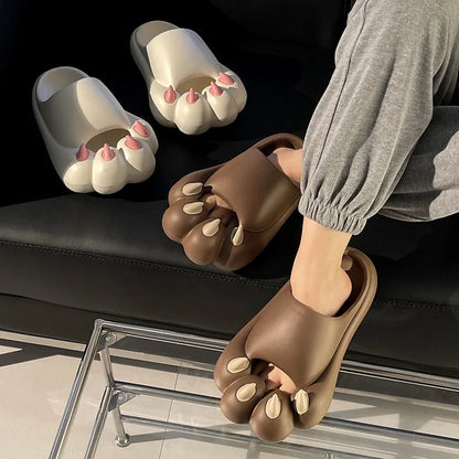 Cartoon Cat Claw Tiger Paw Slippers for Men and Women