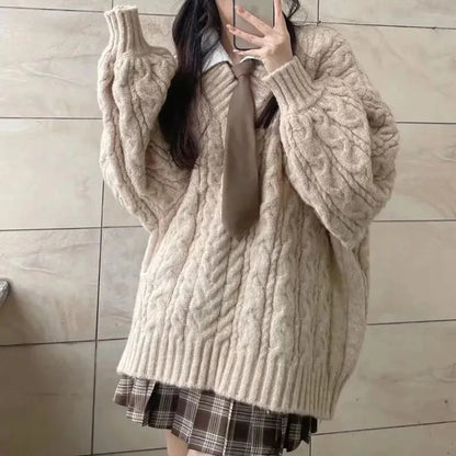 Womens Oversized  Knitted Sweater for Women - Various Colors