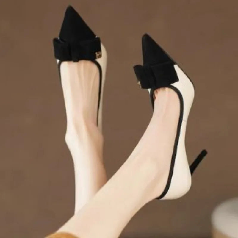 White Sided Stylish Heels for Women