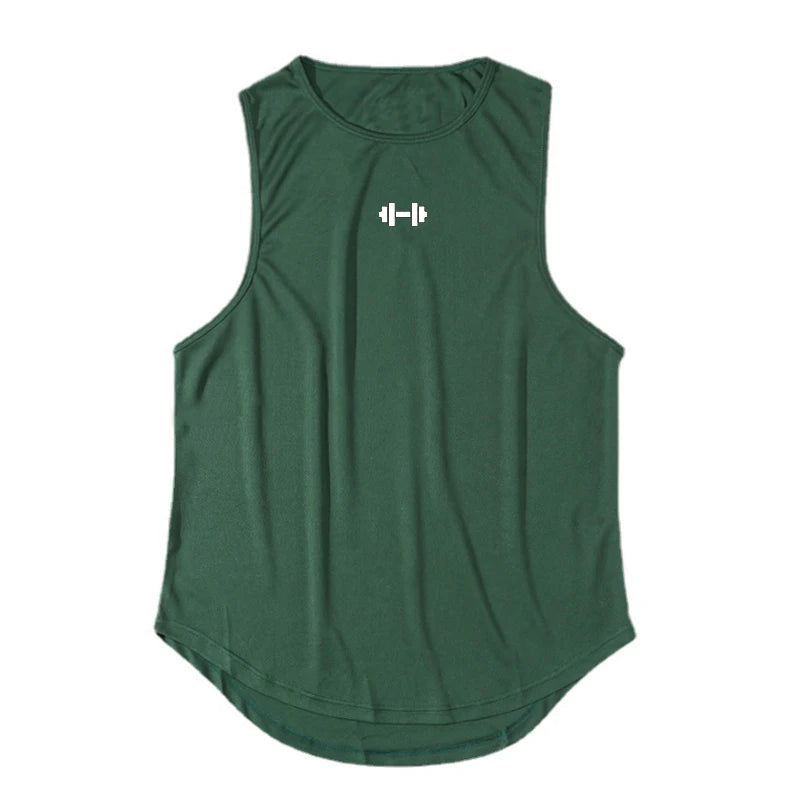 Men's Sleeveless Gym Tank Tops - Quick Dry Mesh, Loose Fit