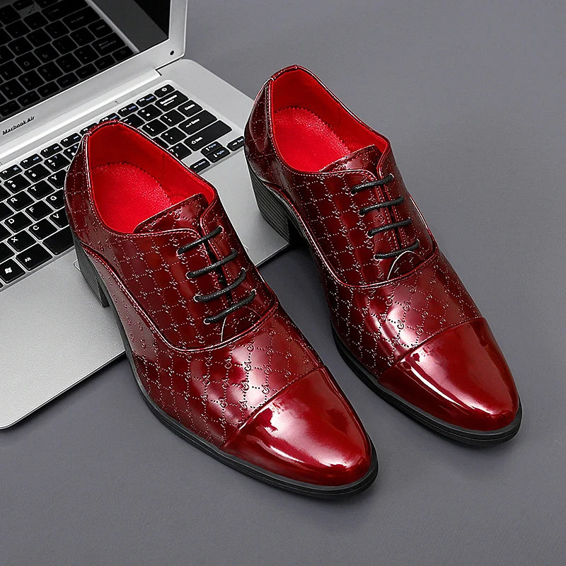 Men's High Heel Shoes With Height Enhancement