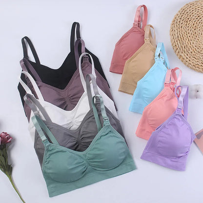 Comfortable Seamless Maternity Bras for Women - Various Colors