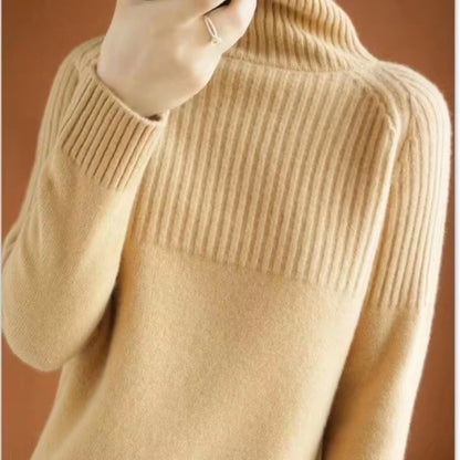 Women's Turtleneck Knit Pullover  - Various Colors