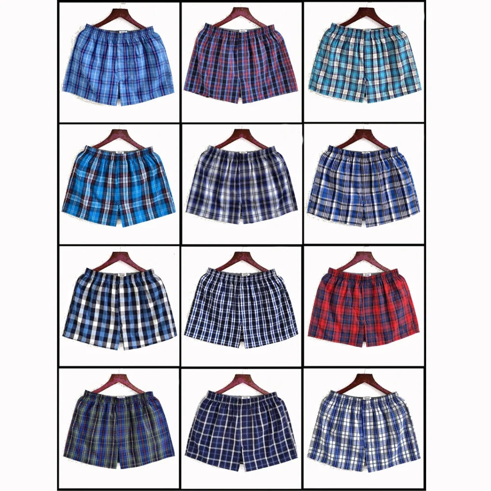 3-10 Pack Men's Cotton Trunks - Large Size, Soft and Comfortable