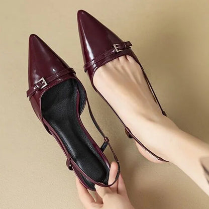 Elegant Pointed Toe Mid-Heels For Women-Various Colors