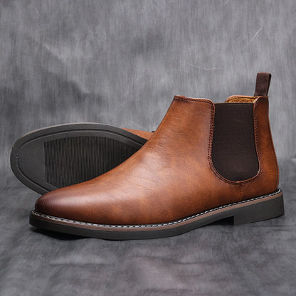 Retro Stylish Slip-On Boots for Men - Various Colors