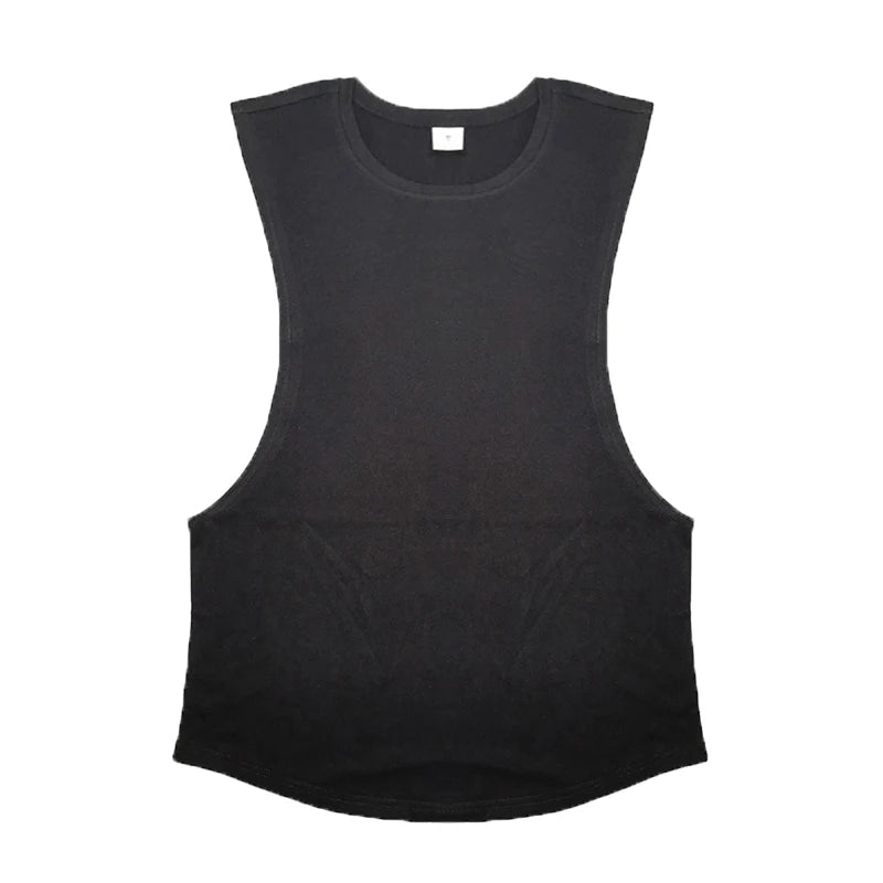 Men's Sleeveless Muscle Tank Top - Cotton Gym Vest